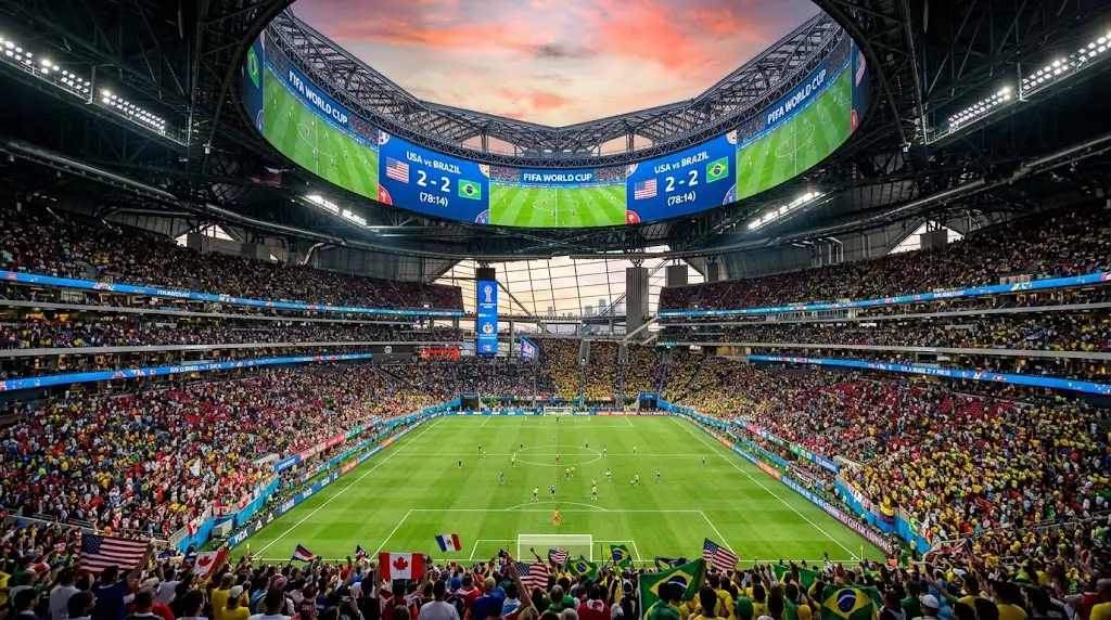 WK 2026 voetbaltoernooi in Noord-Amerikaans stadion